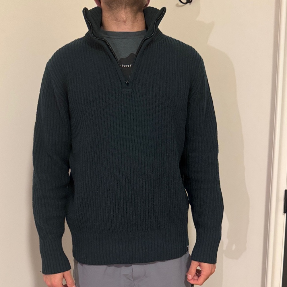 G-Star Dark green Zip-Up Sweater large